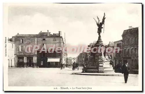 Ansichtskarte AK Niort La Place Saint Jean