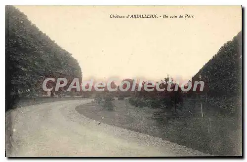 Cartes postales Chateau d'Ardilleux Un coin du Parc