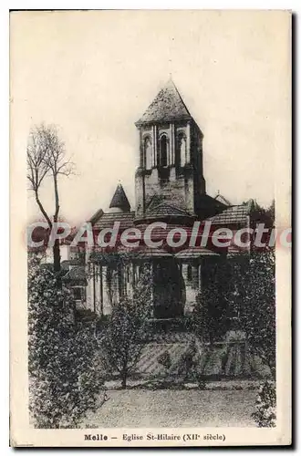 Ansichtskarte AK Melle Eglise St Hilaire (XIIe siecle)