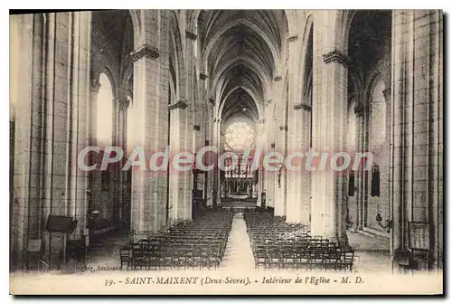 Cartes postales St Maixent (Deux Sevres) Interieur de l'Eglise