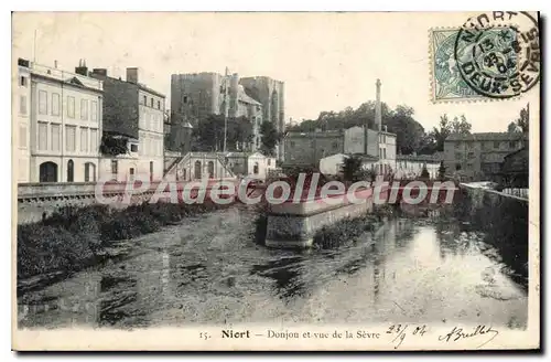 Cartes postales Niort Donjon et vue de la Sevre