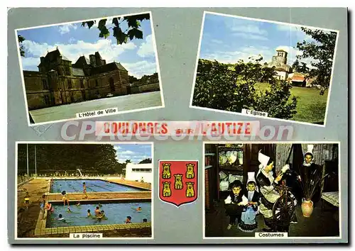 Moderne Karte Coulonges sur L'Autize (Deux Sevres 79)