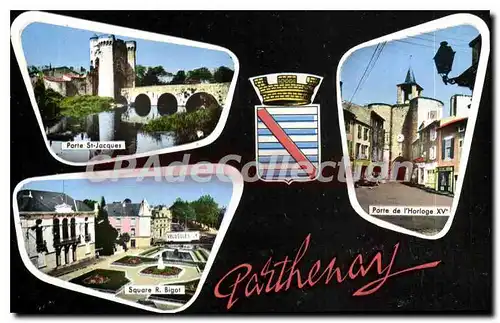 Moderne Karte Pathenay Porte St Jacques Porte de l'Horloge XVe Square R Bigot