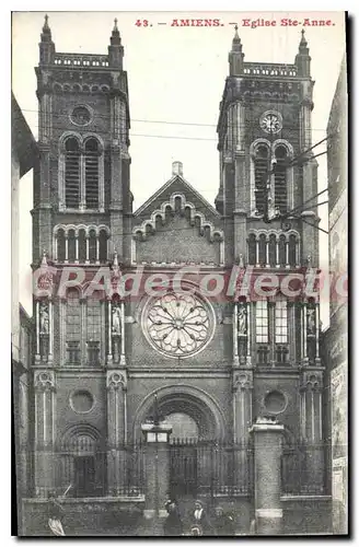 Cartes postales Amiens Eglise Ste Anne