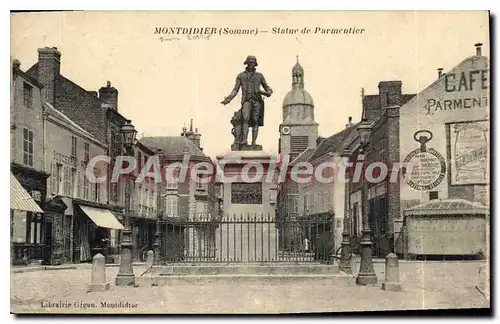 Ansichtskarte AK Montdidier (Somme) Statue de Parmentier