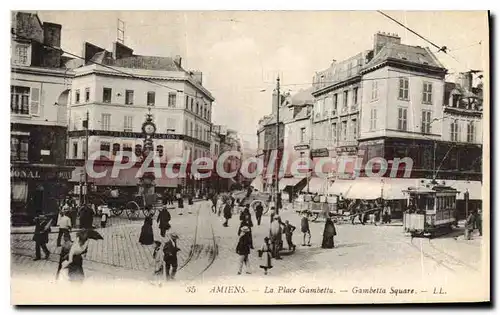 Cartes postales Amiens La Place Gambetta