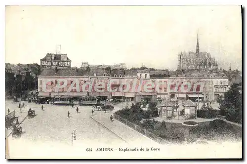Cartes postales Amiens Esplanade de la Gare