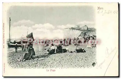 Cartes postales Mers le 3 juillet 1902 La Plage