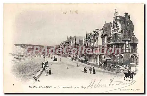 Cartes postales Mers les Bains La Promenade de la Plage