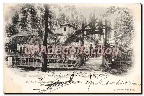 Cartes postales Amiens Promenade 18 octobre 1903