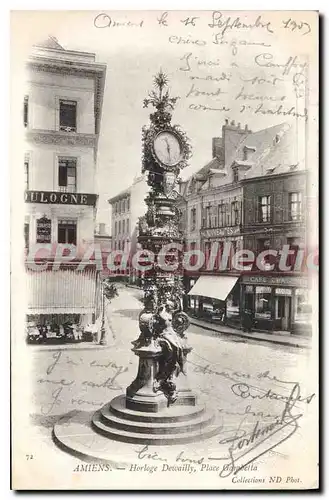 Cartes postales Amiens Horloge Dewailly Place Gambetta