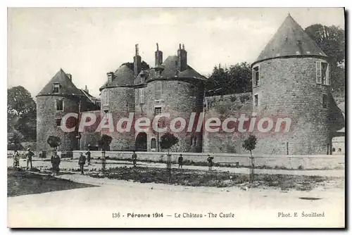 Cartes postales Peronne 1914 Le Chateau