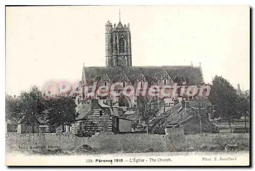 Cartes postales Peronne 1910 L'Eglise