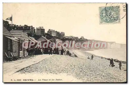 Cartes postales Onival La Plage et les Bains