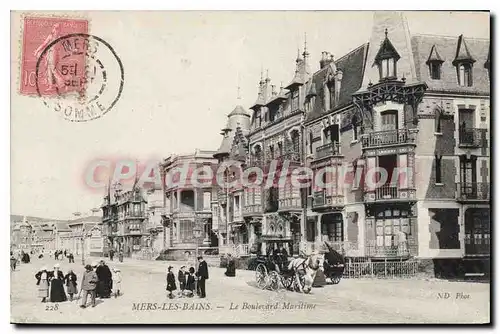 Cartes postales Mers les Bains Le Boulevard Maritime