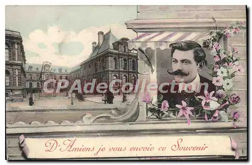 Cartes postales Amiens je vous envoie ce Souvenir