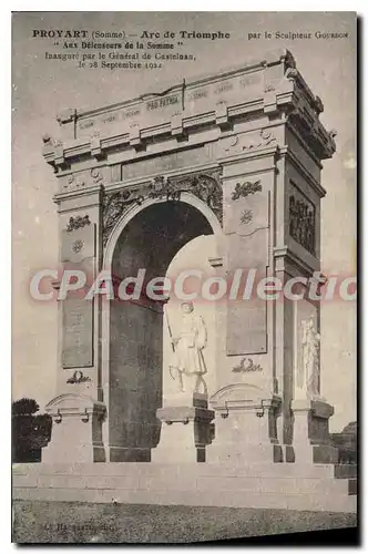 Cartes postales Proyart (Somme) Arc de Triomphe