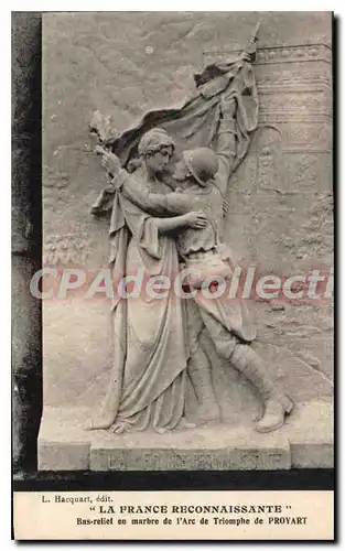 Ansichtskarte AK La France reconnaissance Bas relief en marbre de l'Arc de Triomphe de Proyart