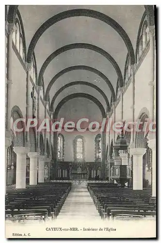 Cartes postales Cayeux sur Mer Interieur de l'Eglise