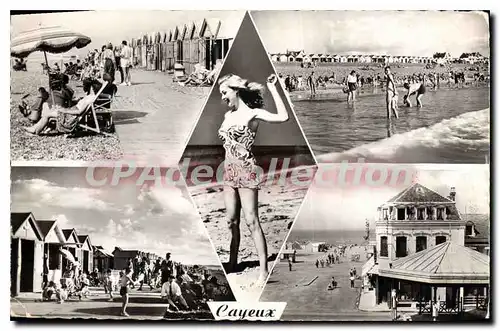 Cartes postales Cayeux sur Mer Les Planches La Plage Les Cabines Descente a la Plage pin-up