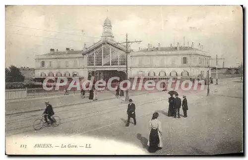 Cartes postales Amiens La Gare