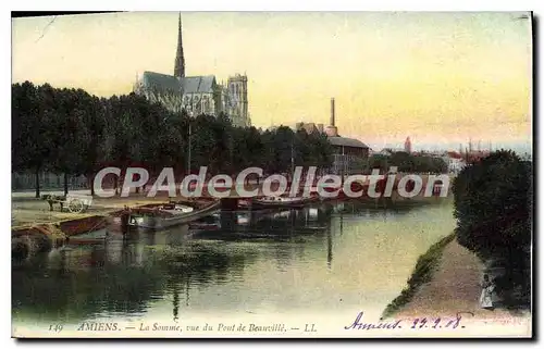 Cartes postales Amiens La Somme vue du Pont de Beauville