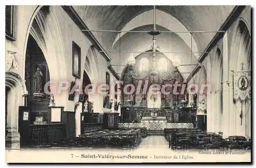 Cartes postales Saint Valery sur Somme Interieur de l'Eglise
