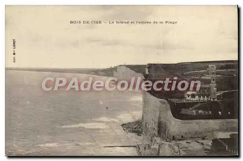 Cartes postales Bois de Cise La falaise et l'entree de la Plage