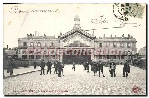 Cartes postales Amiens La Gare du Nord