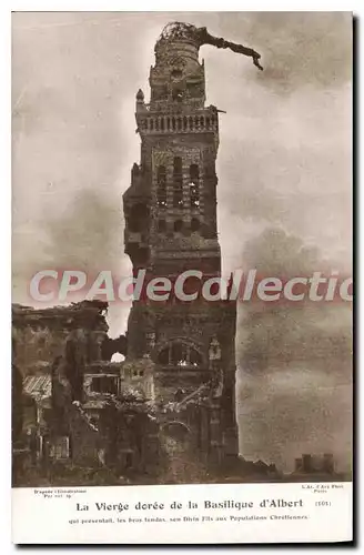 Cartes postales La Vierge doree de la Basilique d'Albert