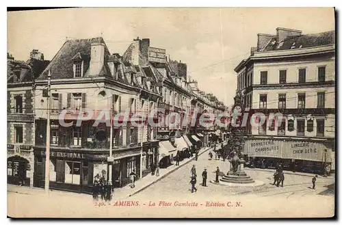 Cartes postales Amiens La Place Gambella