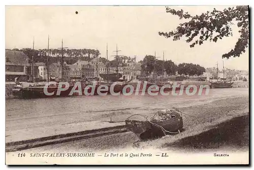 Cartes postales Saint Valery sur Somme Le Port et le Quai Perree