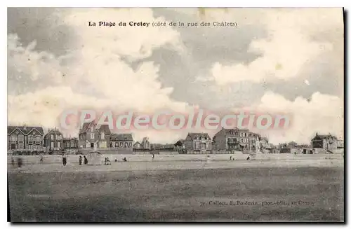 Cartes postales La Plage du Crotoy (cote de la rue des Chalets)