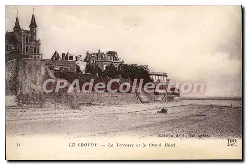 Cartes postales Le Crotoy La Terrasse et le Grand Hotel