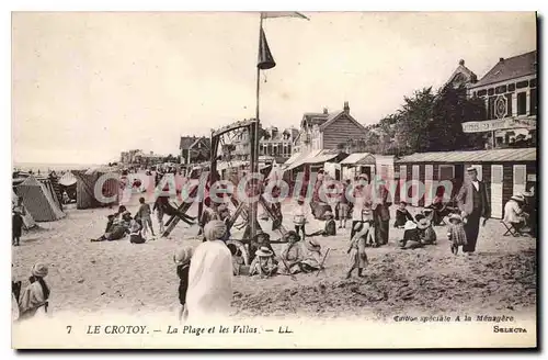 Cartes postales Le Crotoy La Plage et les Villas