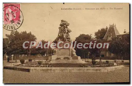 Cartes postales Abbeville (Somme) Monument aux Morts