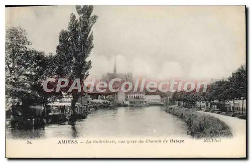 Ansichtskarte AK Amiens La Cathedrale vie prise du Chemin de Halage