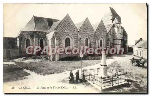 Cartes postales Cayeux La Place et la Virille Eglise