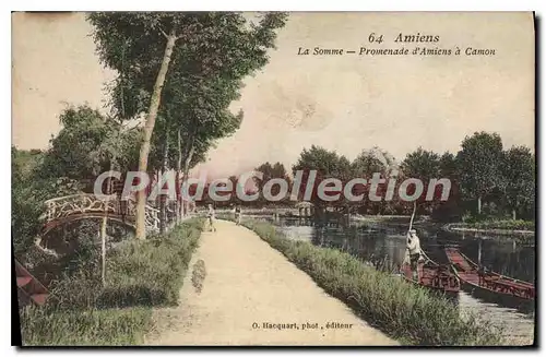 Ansichtskarte AK Amiens La Somme Promenade d'Amiens a Camon