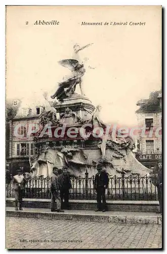 Cartes postales Abbeville Monument de l'Amiral Courbet