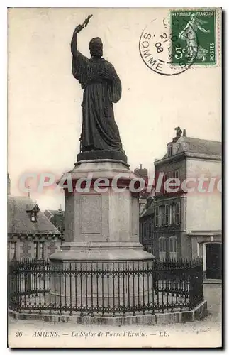 Cartes postales Amiens La Statue de Pierre l'Ermite