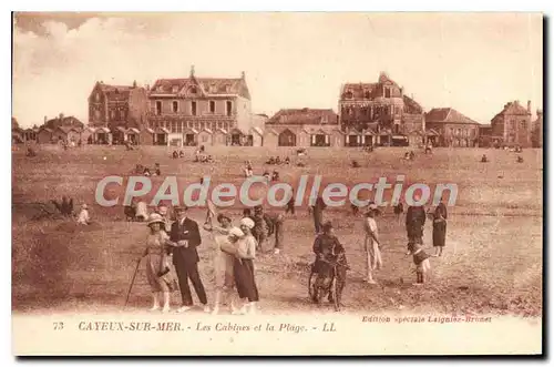 Ansichtskarte AK Cayeux sur Mer Les Cabines et la Plage