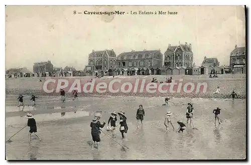 Cartes postales Cayeux sur Mer Les Enfants a Mer basse