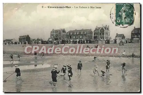 Cartes postales Cayeux sur Mer Les Enfants a Mer basse