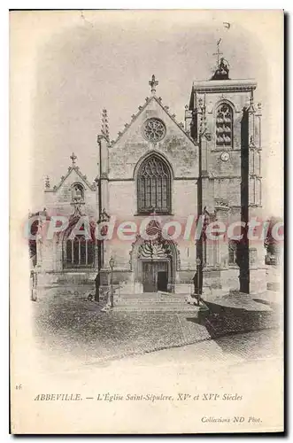 Cartes postales Abbeville L'Eglise Saint Sepulere
