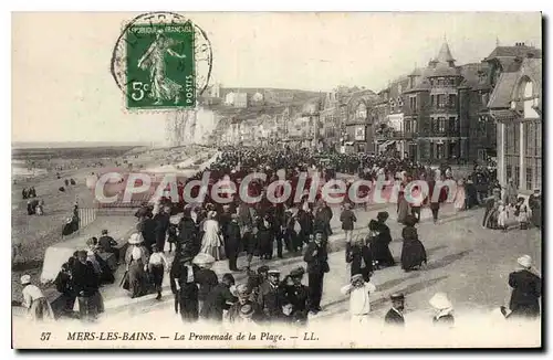 Cartes postales Mers les Bains La Promenade de la Plage