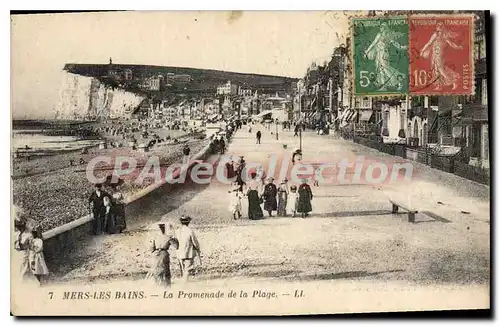 Cartes postales Mers les Bains La Promenade de la Plage