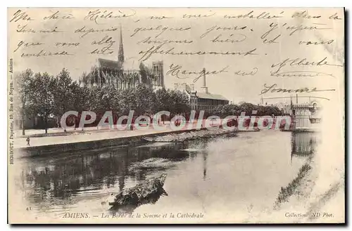 Cartes postales Amiens Les Bords de la Somme et la Cathedrale