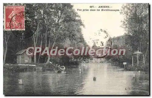 Cartes postales Amiens Vue prise dans les Hortillonnages