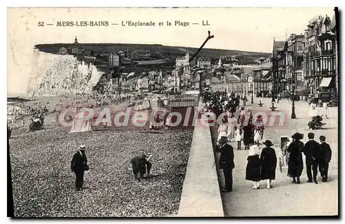 Cartes postales Mers les Bains L'Esplanade et la Plage